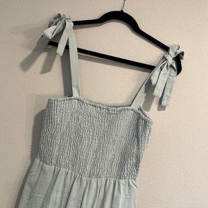 NWOT Hummingbird Mint Smocked Jumpsuit